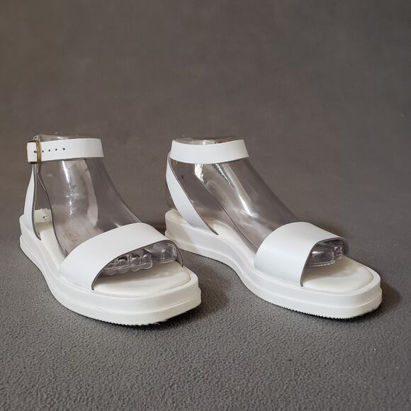 Seychelles Note To Self Sandals in White Leather Size 6 SEYC-WZ572 Ankle Strap - Picture 1 of 15